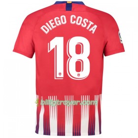 Billige Fotballdrakter Atlético Madrid Diego Costa 18 Hjemmedraktsett 2018/19 Kortermet
